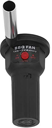 Fdit BBQ Air Blower Fan, Portable USB Powered Fire Starting Ventilator for Outdoor Camping Picnic Black Plastic Aluminum Tube 16.6 x 13.5 x 8 cm 1 Pack