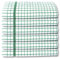 A & B TRADERS 100% Cotton Terry Towelling Tea Towels | Pack of 6 | Kitchen Hand Towels Dish Cloth Super Absorbent Soft Touch (Green)