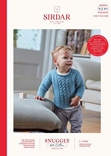 Sirdar Snuggly 100% Cotton DK Knitting Pattern Booklet - 5270 Sweater & Tank