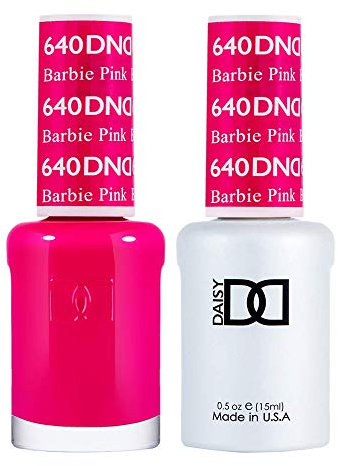 DND Duo Gel & Nail Polish Set - Barbie Pink 640-2x15ml