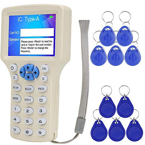 KDL Lecteur de lecteur de carte à puce RFID Duplicateur de cartes NFC 13,56 MHz Programmeur de copieur de carte 125KHz logiciel de décodage multifréquences Support USB