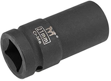 sourcing map 3/4-Inch Drive by 21mm Deep Impact Socket, 6-Point, Cr-Mo Alloy Steel, Metric