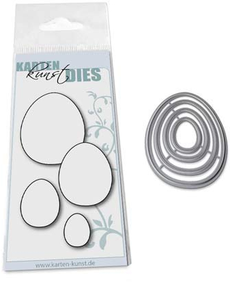 Karten-Kunst Stanzschablone kk-D085 Stanze Ostereier Eier Easter Eggs Schneideschablone