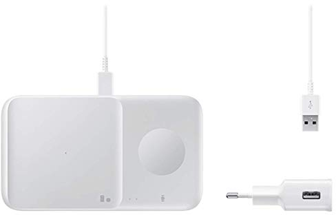 Samsung Wireless Charger Duo EP-P4300T with Charger Adapter - White