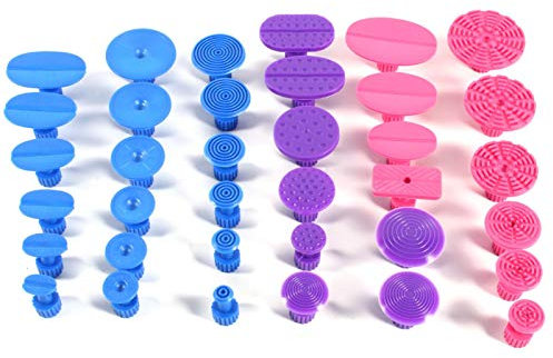 Debosselage Carrosserie Sans Peinture,extractor de abolladuras,petite ventouse de debosselage carrosserie,lets d'eracteur de colle sans peinture, 36PCS lets d'eracteur de réparation de Dent de voiture