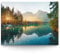 BilderKing Wandbild Wasserfall Hintersee Bayern - 100cm x 75cm Leinwand auf Fertigrahmen + Aufhänger