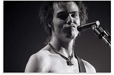 MMMU Punk Rock Sid Vicious Poster, dekoratives Gemälde, Leinwand, Wandkunstdruck, für Wohnzimmer, Schlafzimmer, ästhetische Poster, 20 x 30 cm