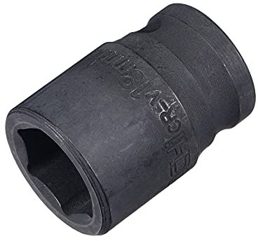sourcing map 1/2 Drive by 18mm 6-Point Impact Socket, CR-V Steel 1.5 Length, Shallow Metric Sizes