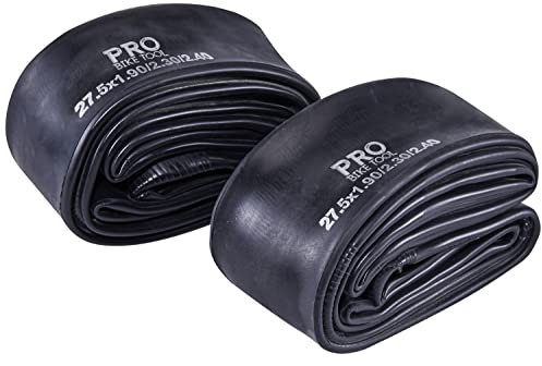 PRO BIKE TOOL - Paquete de 2 tubos de bicicleta de 27.5 pulgadas, tubo interior de bicicleta 27.5 2.30-2.4 Presta para neumáticos de bicicleta, para bicicleta de carretera y montaña