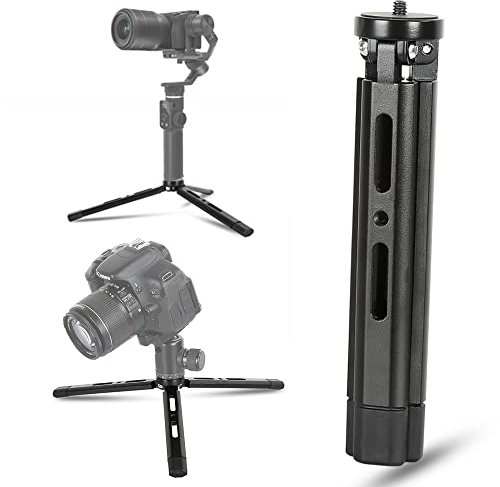 EaxanPic Aluminum Mini Tripod, Desktop Tabletop Stand Tripod for Zhiyun Smooth Q/4, Crane Plus/2,Weebill s, Ronin S/SC/RS2/RSC2, Osmo Mobile,Gimbal Handle Grip Stabilizer