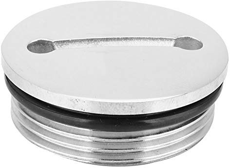 Estink Boat Fuel Tank Cap, 40mm Thread Stainless Steel Polished Sealed Filling Chain and Cover for Marine Hardware Boat Accessory