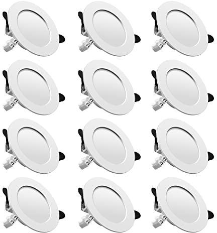 Tofisr LED Einbaustrahler 230V Downlights LED Spot Ultra Flach Inkl. 12 x 7W 700lm Kaltweiß 6000K Einbauleuchten Deckenspots Set