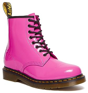 Dr. Martens Unisex 1460 Patent Leather Fashion Boot, Thrift Pink, 4 UK