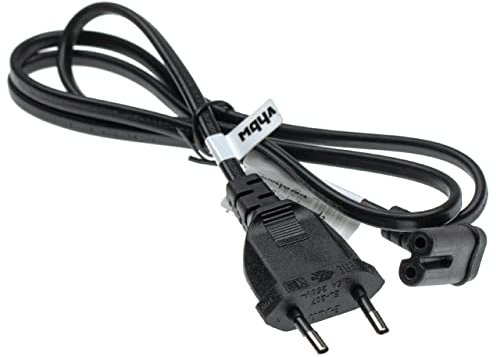 vhbw Netzkabel Schutzkontaktstecker Ersatz für Samsung UN32EH4003F für Kaltgeräte z.B. PC Monitor Computer Drucker - C7 Buchse, 1 m, 90° Gewinkelt