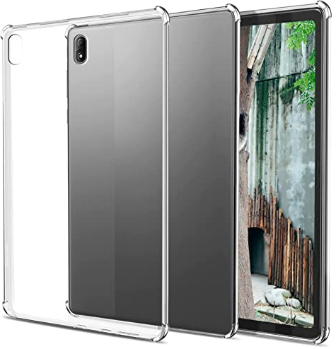 easyBee Custodia compatibile con Huawei MatePad 10.4 pollici, ultra sottile in silicone antiurto cover posteriore HD trasparente TPU Tablet Custodia protettiva - trasparente trasparente