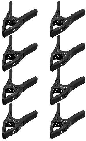 8-Piece Metal Spring Clamps - 6-inch, Tarp Clamps, Large Heavy Duty for Woodworking, Pool Cover & Backdrop Stand