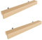 Sossai tiradores de madera de haya | GAH01 | distancia entre agujeros 128mm, longitud 188mm, 2 piezas
