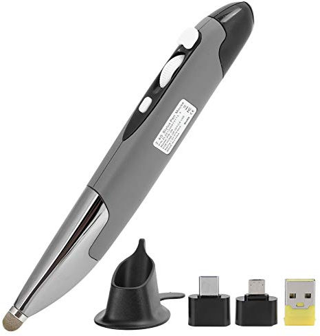 Yanmis PR‑06 Pocket Pen Mouse, Optical Pen Mouse Wireless Handwriting Mice for Phone Laptop 2.4GHz