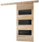 MINIO go for it - Schiebetür Komplettset CLEAN E, 106 cm Breit, Schiebetüren, Wandmontage, Schiebetürsystem, Zimmertüren - Sonoma Eiche