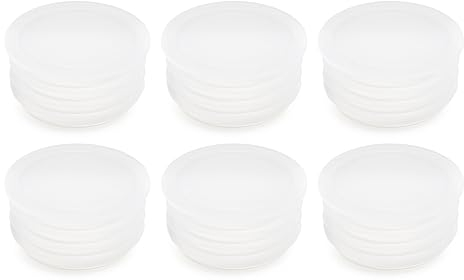 Salt and Pepper Stoppers Plugs 6 Pcs - Replcement Plastic Stoppers for Salt and Pepper Shakers - Clear Salt and Pepper Shaker Stoppers 0.98 - End Caps for Wine Bottles, Pipes, Flower Pots