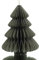 Kaemingk Weihnachtsbaum Khakigrün mit Glitterkanten faltbar 8 cm - Papier
