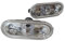 SHLPDFM 2x Seitenblinker Blinkleuchte vorne links + rechts Set für VW Golf 4 Bora Lupo T5 Seat Ford Arosa（Glasklar）