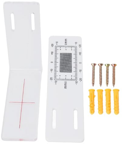ABS-Acryl Rissmonitor, Präzisions-Messwerkzeug für Wandrisse und Ecken, Tragbares Multifunktionales Messgerät