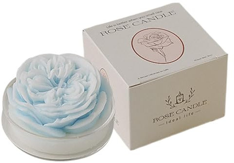 Teksome Candele per aromaterapia,Candele profumate alla rosa,Candele per aromaterapia alla rosa con cera di soia | Candela per aromaterapia profumata alla cera di soia per meditazione, yoga, relax,
