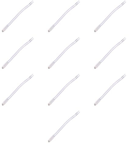 10x Luce di cortesia bianca, spia colorata, Compatibile Con Vimar Arke', Moduli neri, frutti, interruttori, pulsanti, deviatori, dimmer, sensori, Per Placche originali e compatibili