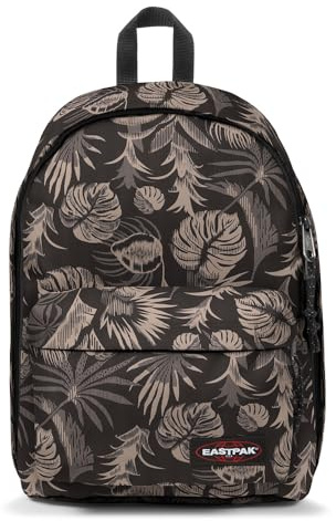 Eastpak Out of Office Rucksack 27L (44 x 29,5 x 22 cm), Laptopfach 13–15 Zoll, wasserabweisender Schul- & Arbeitsrucksack, robuster Tagesrucksack mit gepolsterten Trägern - BRIZE BLACK GREY
