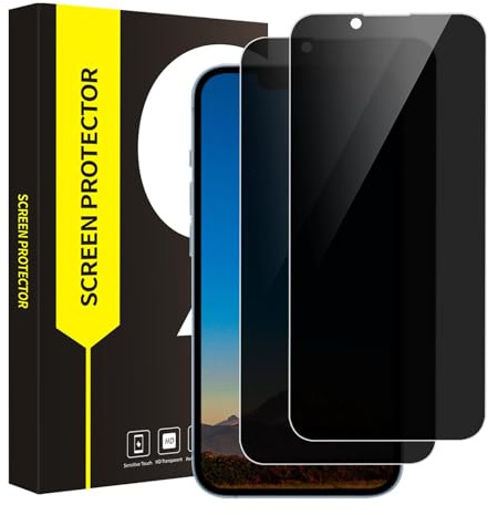 Bodyguard 2 Stück Schutzfolie für Panzerglas für iPhone 14/13/13 Pro 5G Sichtschutzfolie, 2.5D Hülle Freundllich 9H Härte Anti-Kratzen Hohe Klarheit Sensitive Touch iPhone 13 Pro Displayschutzfolie