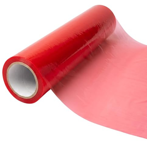Envriomaxx Self-Adhesive Floor Protector - Hard Surface Protection Film Roll (Red) – 600mm x 100m Heavy Duty Temporary Protective Cover for Tile, Laminate, Vinyl & Worktops – Residue