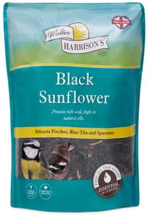 Walter Harrison's Black Sunflower Seeds Pouch, 1.6 kg (Pack of 6)