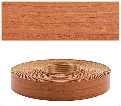 Mprofi MT® - Bordo Effetto Ciliegio Naturale | 22mm x 10m | Facile da Applicare | Bordo Cucina | Bordo in Melaminico | Per Scaffali, Mobili e Pannelli | Bordo Termoadesivo Durevole | Spessore 0,50mm