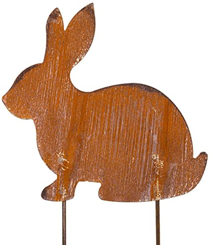 B2S BACK2SEASON Metall Hase Rosttier Edelrost Ostern Gartendeko Dekoideen Garten Rost