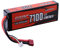 Sunpadow Batterie Lipo 2S 7,4 V 7100 mAh 70 C avec prise Deans T pour véhicules radiocommandés, camion, réservoir, bateau, course, loisirs