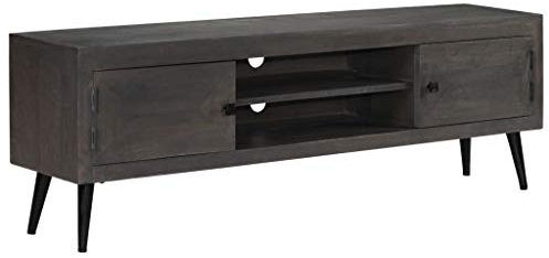 Tidyard Meuble TV Scandinaves/Meuble TV Bois Massif de Manguier 140 x 30 x 45 cm