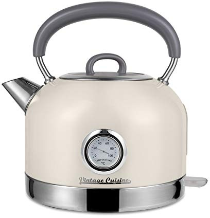 Retro-Wasserkocher mit Thermometer Vintage Cuisine (Cream)