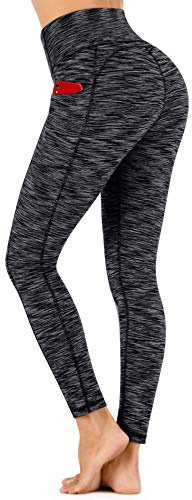 Ewedoos Sport Leggings mit Taschen Damen Sporthose Damen Lang Laufhose Yogahose Sportleggins Blickdicht Weich