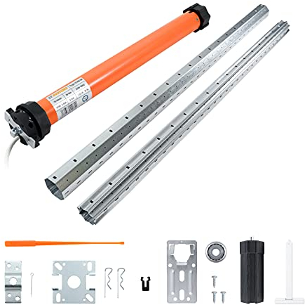 3T-MOTORS Rolladenmotor Komplettset bis 270 cm Rollladenkastenbreite, Rolladenantrieb 20 Nm SW60, inkl. Montage-Zubehör, ohne Steuerung