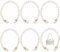 Perlen Taschenkette, 6 Stück Handtasche Kettenriemen, Nachahmung Perle Handtasche Schultergurt, 30cm Perlen Griff, für DIY-Taschen Brieftaschen Handtaschen und Kupplungen Verwendet Werden Kann