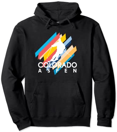 Ski Aspen Vintage Retro 60er Jahre Aspen Colorado Unique Pullover Hoodie