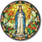 Our Lady of Knock suncatcher stained glass window sticker reusable 6 inch sun catcher