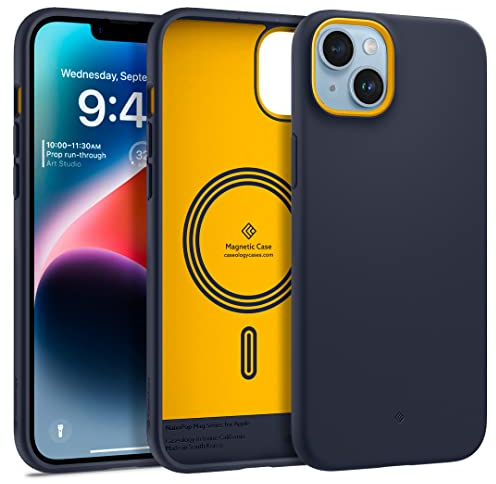 Caseology Nano Pop Mag Hülle Kompatibel mit iPhone 14 - Blueberry Navy