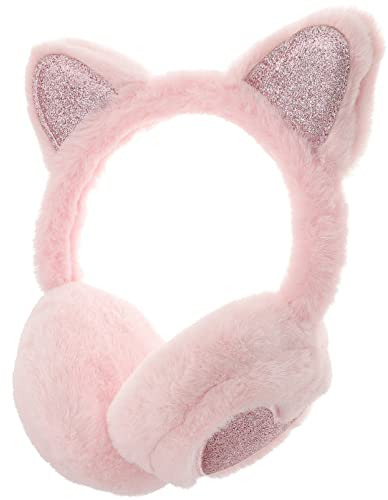 VALICLUD Faltbare Ohrenschützer Winter Weiche Katze Ohrenwärmer Für Outdoor Pelzige Ohrenschützer Für Kinder Winter Ohrenwärmer