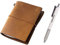 Midori Traveler's Notebook - Starter Kit, Camel (Passport Size)+Daidai Original Ballpoint Pen