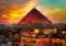 adrium Acryl-Bild 60 x 40 cm: Beleuchtete Pyramide von Cheops (155568590)