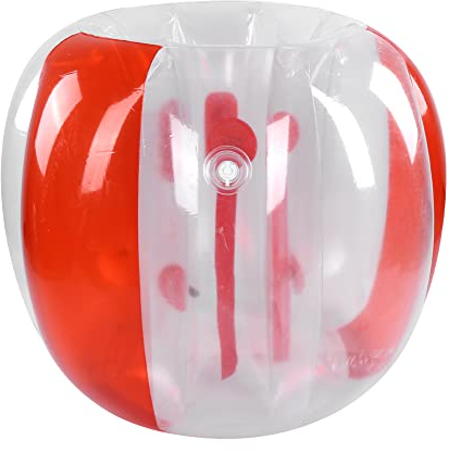 VBESTLIFE Aufblasbarer Sumo Ball, 120cm Im Freien Bubble Balls Active Play Fußball Spielzeug für Erwachsene Jugendliche Aktivitäten (Transparentes Rot)