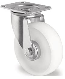 Promat Lenkrolle Rad-Ø 125 mm Tragfähigkeit 250 kg Polyamid Platte L105xB80 mm