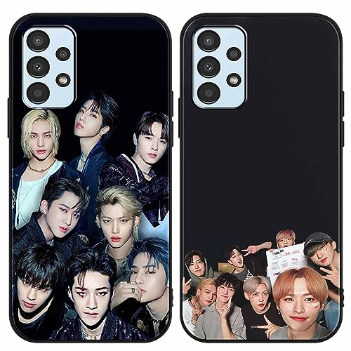 [2 Stück] Stray Kids Handyhülle für Samsung Galaxy A13 4G Hülle 6,6, Kpop Start für Mädchen Frauen Silikon TPU Stoßfest Case Design Muster with Schutzhülle für Skz Fans für Samsung A13 Hüllen,02